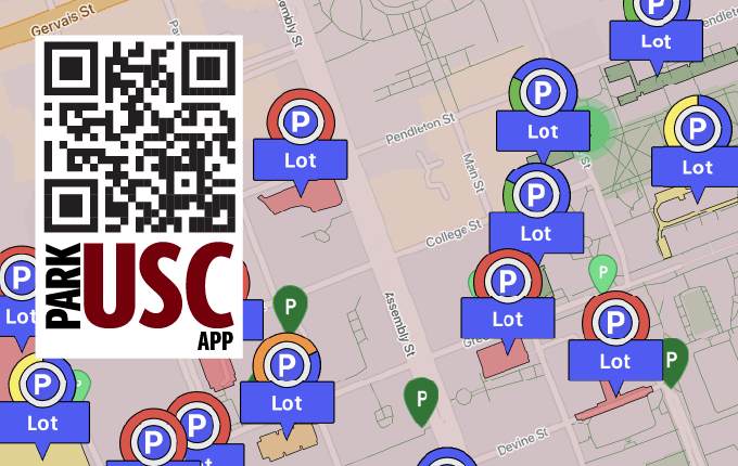 ParkUSC Map and QR code