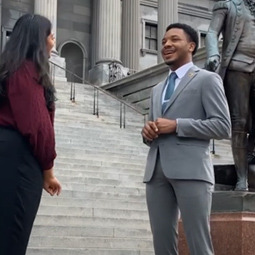 Student at the State House