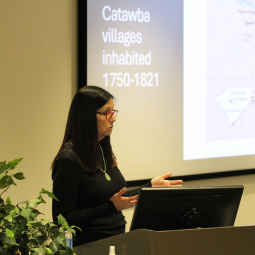 Dr. Brooke Bauer lecturing
