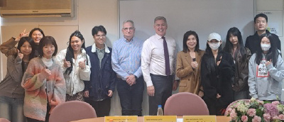 Group photo after Dean Reichert’s speech (photo from NCCU College of Communication)