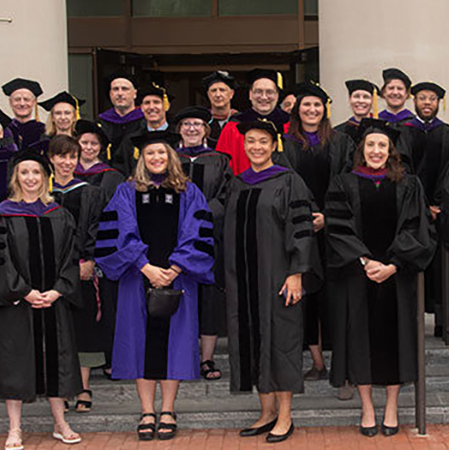 Faculty at Commencement