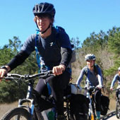 Blain Foley riding a bike