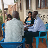 students sitting at a table