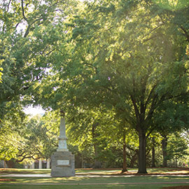 Maxcy Monument on the historic Horseshoe