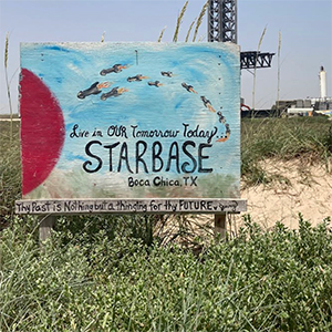 Site of Starbase operation on beach in Boca Chica, TX