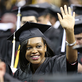 African-American student at graduation